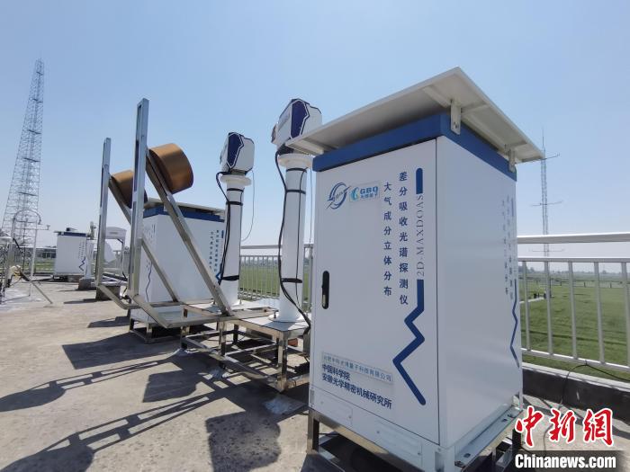 壽縣國家氣候觀象臺內各種觀測設備。　吳然 攝