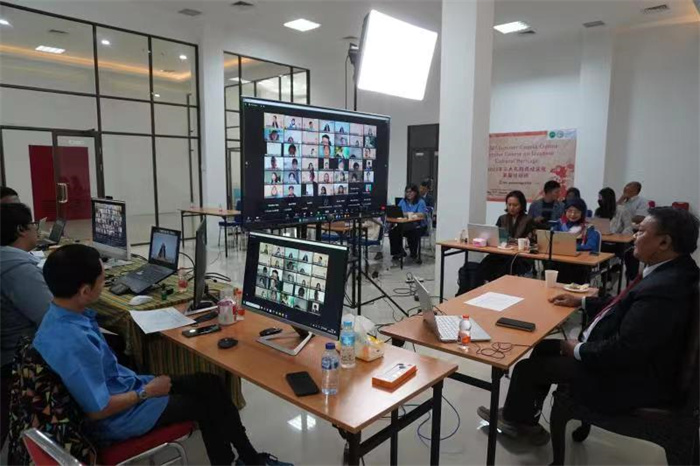 活動(dòng)現(xiàn)場。供圖：印尼三一一大學(xué)孔子學(xué)院