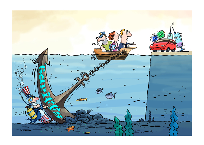 漫畫作者：馬宏亮（人民網版權圖片，未經授權請勿轉載。）