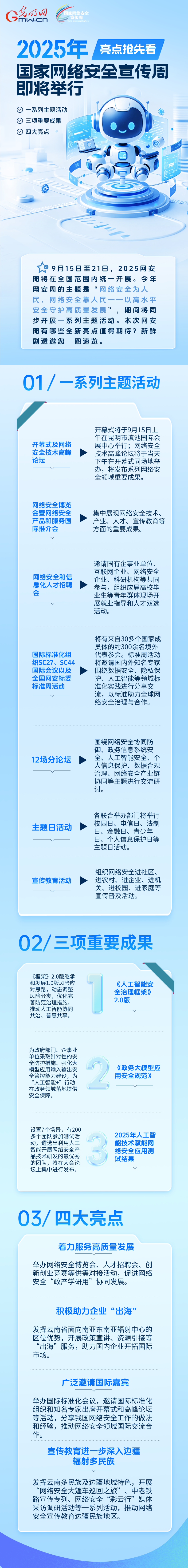 2025年國家網絡安全宣傳周有哪些全新亮點？一圖速覽↓